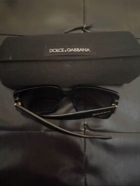 Dolce & Gabbana Black Sunglasses with Branded Case